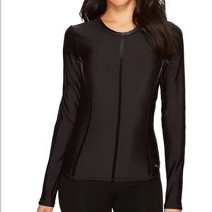 NWT Puma Nocturnal Black Velvet LS Top. Size Medium